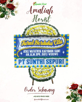 Papan Bunga Duka di Wonoasri