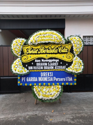 Papan Bunga Duka di Wonoasri
